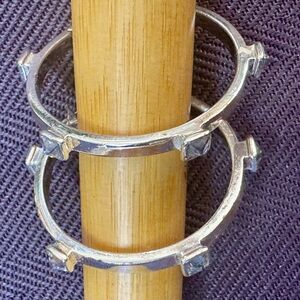 Gorgeous silver hoop earrings